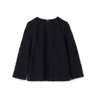 ボタニカルレース　ペプラムブラウス