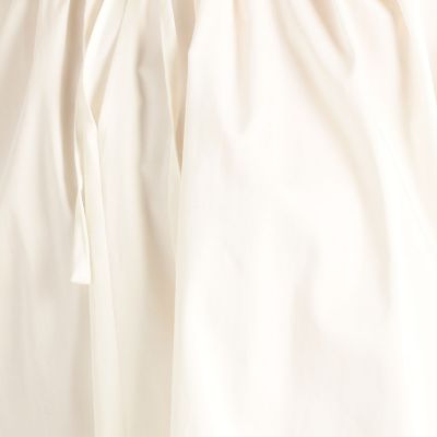 【タイムセール：７月２８日（月）午前９時３０分迄】ハイカウントサテン　フリルネックブラウス