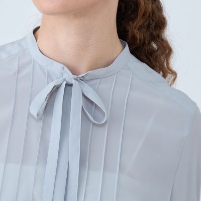 クリアデシン　ボウタイブラウス