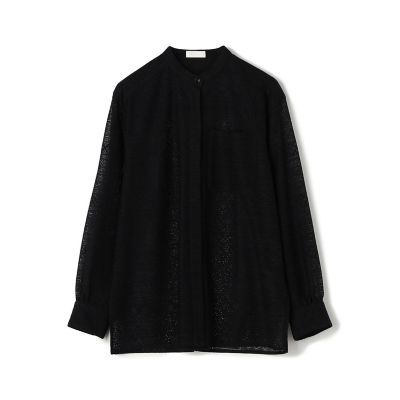 ＜maison TOMORROWLAND＞タングルレース　スタンドカラーシャツ