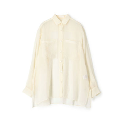 ＜maison TOMORROWLAND＞ブライトローン　ダブルポケットシャツブラウス