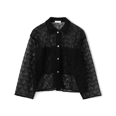 ＜maison TOMORROWLAND＞ジオメトリックレース　シャツジャケット