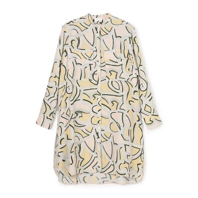 ＜maison TOMORROWLAND＞ブラッシュラインプリント　ロングシャツ