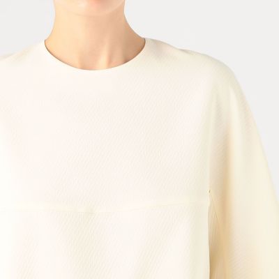 【美品】TOMORROWLAND キルトラインジャカード ペプラムブラウス キルトラインジャカード ペプラムブラウス | maison