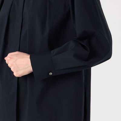ストレッチライトタフタ タックブラウス　size36　TOMORROWLAND ストレッチライトタフタ タックブラウス | maison TOMORROWLAND