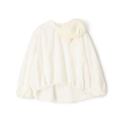 maison TOMORROWLAND/メゾン トゥモローランド ポリエステルタイプライター　ボリュームブラウス
