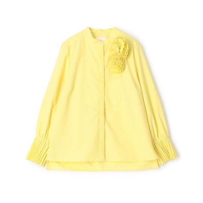 ＜maison TOMORROWLAND＞ポリエステルタイプライター　プリーツカフスブラウス