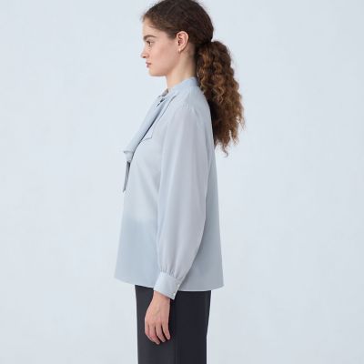 クリアデシン フリルボウタイブラウス | maison TOMORROWLAND/メゾン