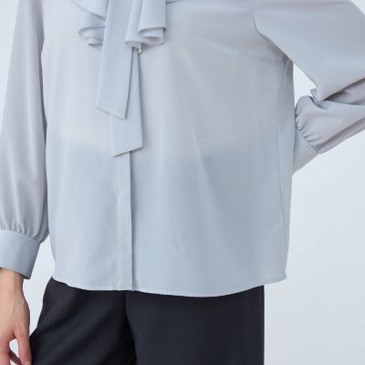 クリアデシン フリルボウタイブラウス | maison TOMORROWLAND/メゾン