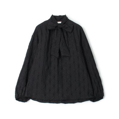 キカエンボスステッチ ボウタイブラウス | maison TOMORROWLAND