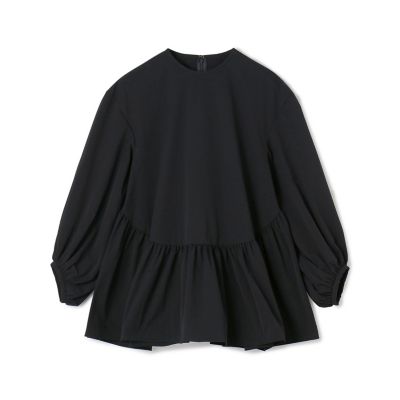 ★Mezzoりえ子さん★ストレッチタフタ ティアードブラウス　size36 ☆Mezzoりえ子さん☆ストレッチタフタ ティアードブラウス