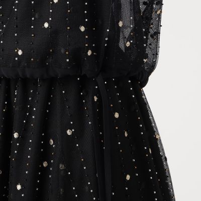 ビーズミックスエンブロイダリー ショートブラウス | maison