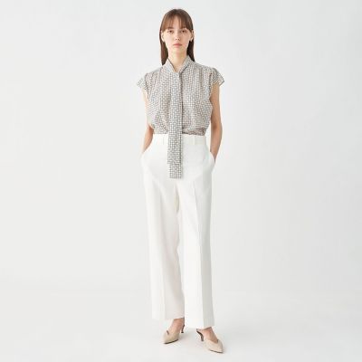 Ballsey 【Ballsey】BBダイアゴナルプリント ボウタイブラウス
