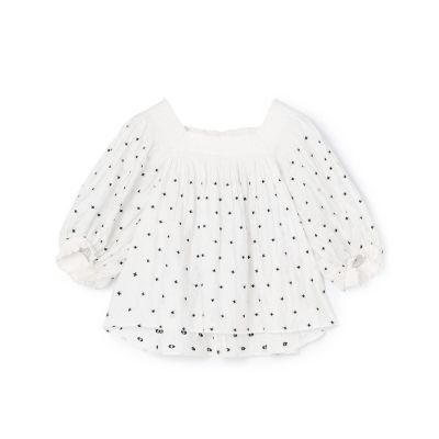 ＜maison TOMORROWLAND＞シャーリングジャカード　スクエアネックプルオーバー