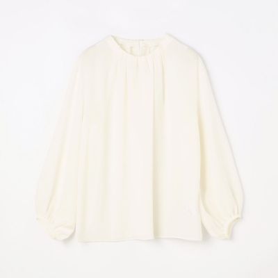 シアートロ　ラッフルカラーブラウス