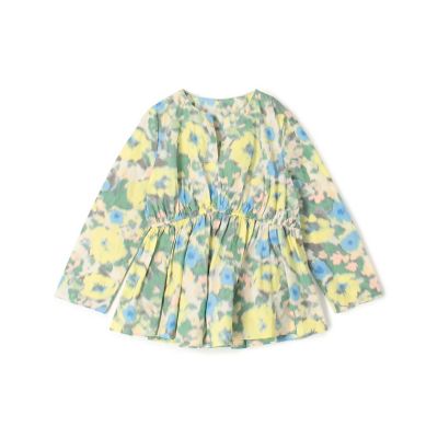 TOMORROWLAND サンフラワージャカード フリルネックブルゾン　シルク混 サンフラワージャカード フリルネックブルゾン | maison