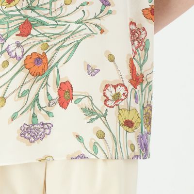 【別注】ｍａｎｉｐｕｒｉ　ｆｏｒ　Ｂａｌｌｓｅｙ　Ｃｏｌｌａｇｅ　Ｂｌｏｏｍ　バックボウタイブラウス