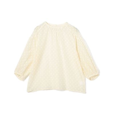 maison TOMORROWLAND/メゾン トゥモローランド フラワーカットジャカード　パフスリーブブラウス
