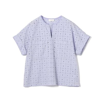 トゥモローランド　ボイルスクエアエンブロイダリー パフスリーブブラウス ボイルスクエアエンブロイダリー パッチポケットブラウス