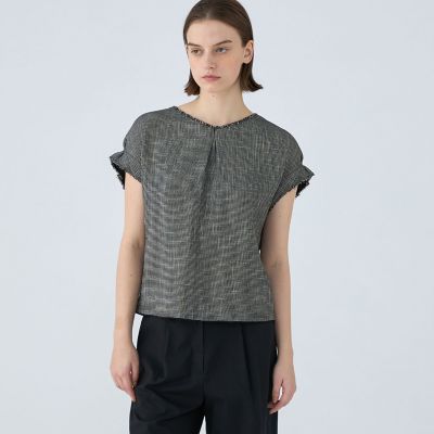 Ballsey ポリエステルレーヨンカラミ タックスリーブブラウス 楽天市場】【20％OFF！FINALセール対象商品】Ballsey(ボールジィ