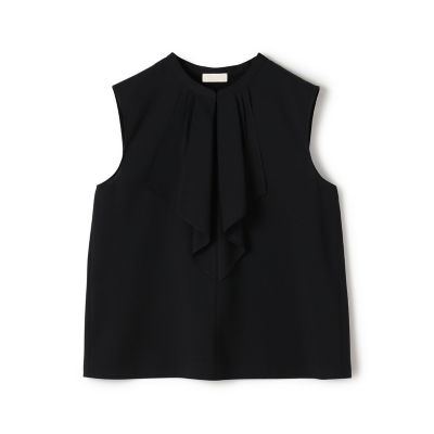 ＜maison TOMORROWLAND＞【予約商品５月中旬以降順次お届け】ドライメッシュストレッチ　フロントドレープブラウス