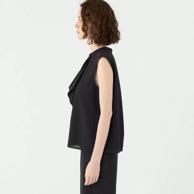 ドライメッシュストレッチ フロントドレープブラウス | maison