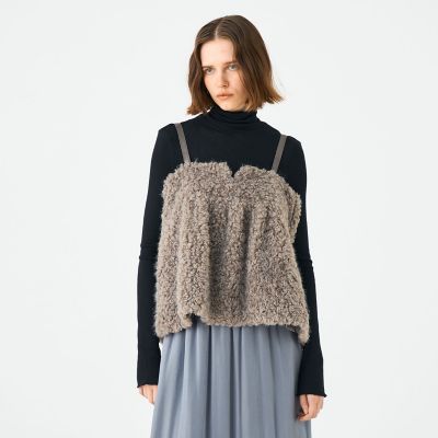 ミックスファー キャミソールプルオーバー | maison TOMORROWLAND