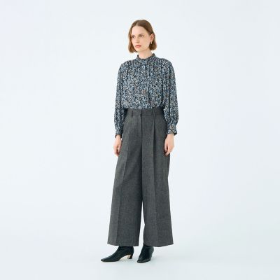 ブローフラワープリント フリルブラウス | maison TOMORROWLAND/メゾン