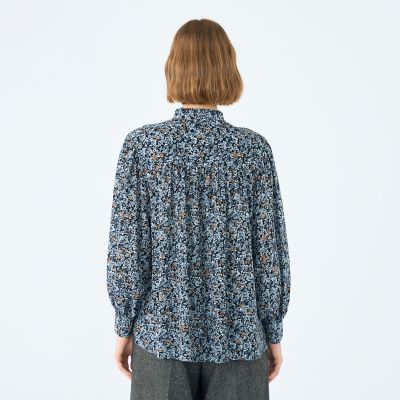 ブローフラワープリント フリルブラウス | maison TOMORROWLAND/メゾン