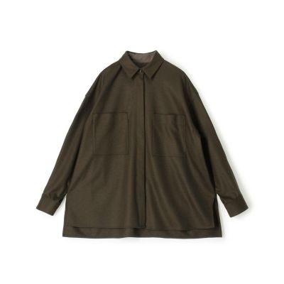 ＜maison TOMORROWLAND＞ウールスムース　ビッグシャツ