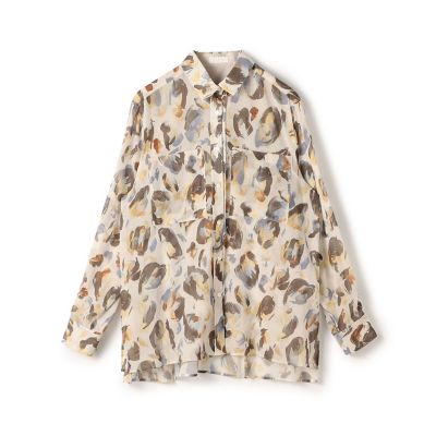 maison TOMORROWLAND/メゾン トゥモローランド ドロップシェルプリント　シャツブラウス