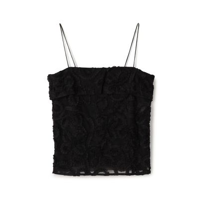 ＜maison TOMORROWLAND＞ロゼットチュールエンブロイダリー　キャミソールブラウス