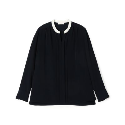 ＜maison TOMORROWLAND＞【予約商品１月上旬以降順次お届け】プリマベーラデシン　スキッパータックブラウス