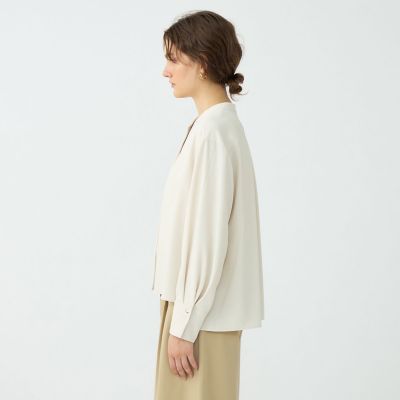 サンディジョーゼット ボックスシルエットブラウス | maison