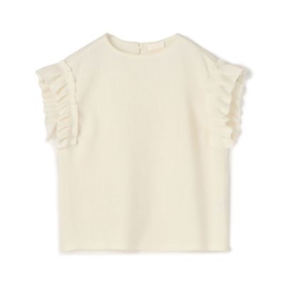 ＜maison TOMORROWLAND＞【予約商品６月上旬以降順次お届け】カラミ　フリルスリーブブラウス