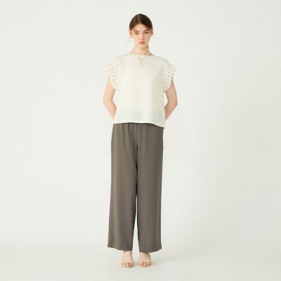 WEB・一部店舗限定】カラミ フリルスリーブブラウス | maison