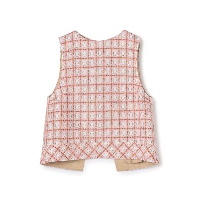 コーラルファンシーツイード 2－wayベスト | maison TOMORROWLAND