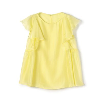 ＜maison TOMORROWLAND＞【予約商品５月上旬以降順次お届け】セルロースポリエステルオーガンジー　フレアスリーブブラウス