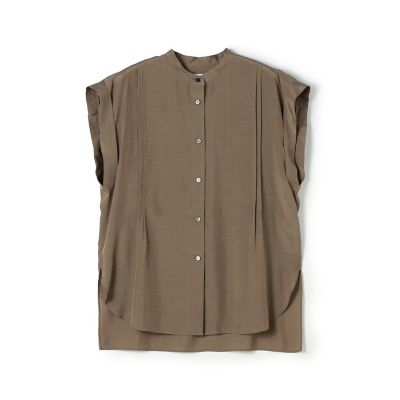 ＜maison TOMORROWLAND＞シルキーブロード　オーバーシャツブラウス