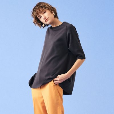 キュプラスムース　フレアプルオーバー