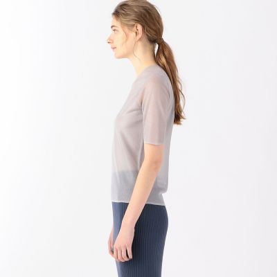 シャイニーラメ　クルーネックプルオーバー
