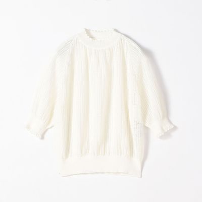 ペーパーレース　ハーフスリーブプルオーバー