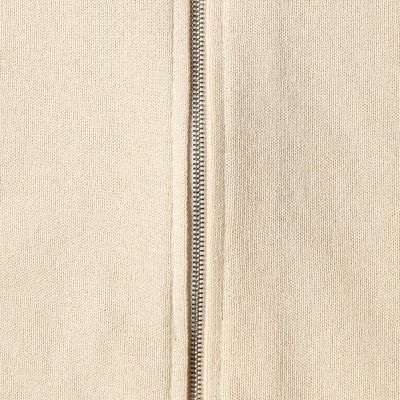 コットンポリエステルメッシュ　ジップアップニットブルゾン