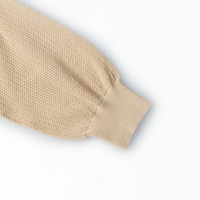 コットンポリエステルメッシュ　クルーネックプルオーバー