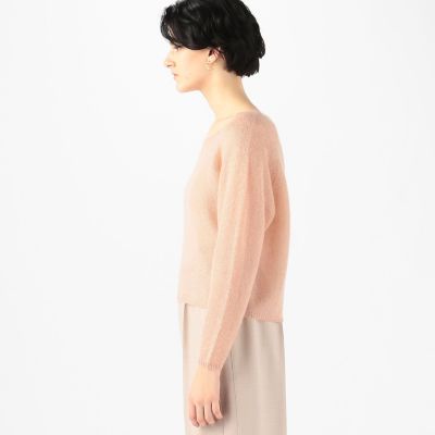 モヘヤシルク　クルーネックプルオーバー