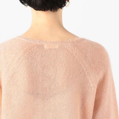 モヘヤシルク　クルーネックプルオーバー