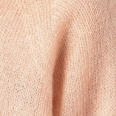 モヘヤシルク　クルーネックプルオーバー