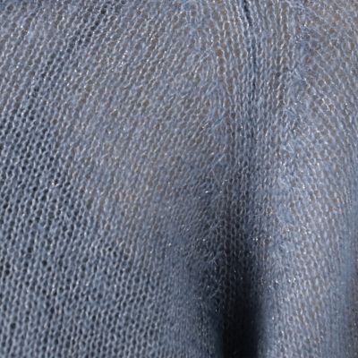 モヘヤシルク　クルーネックプルオーバー