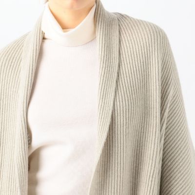 ウールセーブルカシミヤ　ストールカーディガン