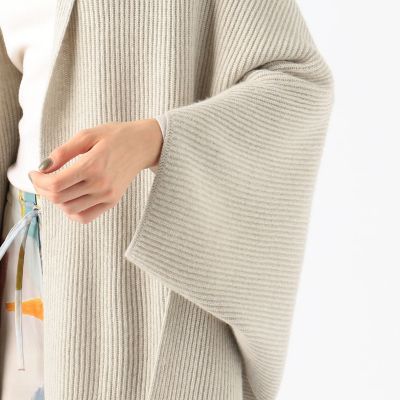 ウールセーブルカシミヤ　ストールカーディガン